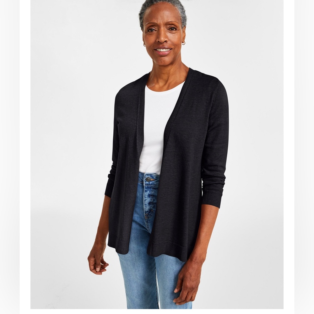 NWT - Style & Co Women's Open-Front Cardigan